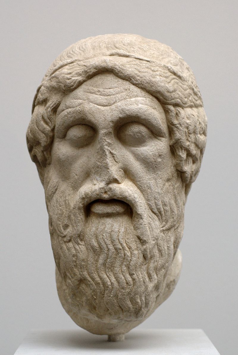 Kopf des Homer aus dem 5. Jahrhundert